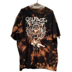 ブリーチ リメイク Tシャツ KENZO風 XL ブラック オレンジ 黒