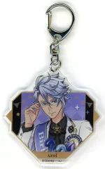 【中古】キーホルダー アズール・アーシェングロット 「ディズニー ツイステッドワンダーランド おめかしバースデー フェア in アニメイト トレーディングアクリルキーホルダーvol.1 おめかしバースデーver.」