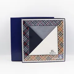 未使用品 バーバリー 箱付 ハンカチセット 3枚入り OGH 2000000