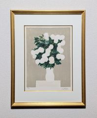 真作】【直筆サイン】J・P・カシニョール「チューリップと