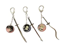 鬼滅の刃　日輪刀 チャーム　3種セット　( 胡蝶しのぶ & 甘露寺蜜璃 & 栗花落カナヲ )