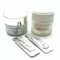 アルビオン エクサージュシマー バリアジェルセラム 美容液 30g アンフィネスホワイト ホワイト プラントクリーム 30g エクシア ダブルキー アドバンス セラム 美容液 0.8ml コスメ 化粧品 まとめ売り 管理RY118
