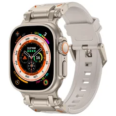 【迅速発送】BinGeLi コンパチブル Apple Watch バンド 49mm 46mm 45mm 44mm 42mm アップルウォッチ スポーツ バンド TPU 交換用 ベルト 耐衝撃 防水 防汗メンズ Watch Ultra2/Ultra Series