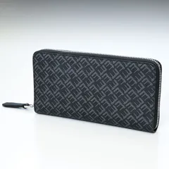 新品 ダンヒル 長財布 メンズ ラウンドファスナー シグネチャー ブラック 21R2180LT001R