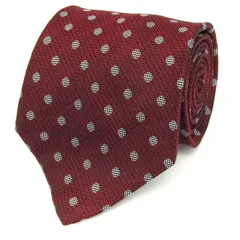 コムサデモードメン ブランド ネクタイ ドット 格子柄 シルク 日本製 PO  メンズ ブラウン COMME CA DU MODE 【中古】