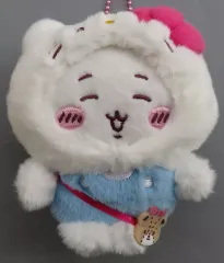 【中古】キーホルダー ちいかわ×ハローキティ マスコットホルダー 「ちいかわ なんか小さくてかわいいやつ×サンリオキャラクターズ」