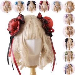[Ligwon] お団子カバー チャイナお団子 ヘアアクセサリー お団子ヘア 髪飾り チャイナロリィタ 中華ロリィタ フリンジチャーム付き ハロウィン レディース 衣装 仮装 コスチューム コスプレ