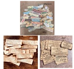 ▶︎ジャンクジャーナル素材セット/コーヒー染め系 ︎ジャンクジャーナル素材セット/コーヒー染め系