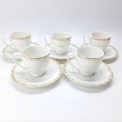 リモージュ ギ・ドグレーヌ カップ＆ソーサー 5客セット Guy Degrenne