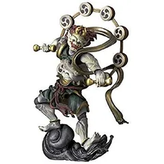 【中古】(未使用･未開封品)　タケヤ式自在置物 雷神 全高約140mm PVC&ABS製 塗装済み可動フィギュア wyeba8q
