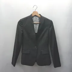 ◇ Θ THE SUIT COMPANY ザ・スーツカンパニー 長袖 スーツ ジャケット サイズ36 ブラック レディース E  【1410290039670】