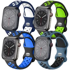 【在庫処分】取り付け簡単 見た目良し 着脱しやすい 使い勝手 耐衝撃 防水 コンパチブル コンパチブル Apple ダブルバックル watch 耐久 iWatch 軽量 series 多空気穴ベルト バンド バンド se2 通気性 se 柔らかい 9 シリコン