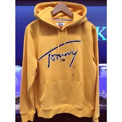 海外限定デザイン TOMMY HILFIGERトミーヒルフィガー signature プルオーバー 肉厚 パーカー
