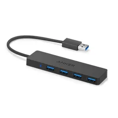 Anker USB3.0 ウルトラスリム 4ポートハブ USB3.0高速ハブ 軽