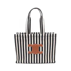 セリーヌ CELINE ラージ カバ タイス トートバッグ バッグ キャンバス レザー レディース ブラック系 / ホワイト系 196762GBS38AW 【新品】 セリーヌ CELINE トートバッグ ラージ カバ タイス 196762GBS38AW