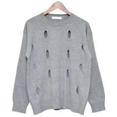 Jieda　ジエダ　2025SS　HOLE CREW KNIT　ダメージ加工セーター　ニット　Jie-25S-KN01　8054000210824