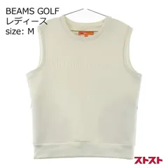 BEAMS GOLF/ビームス 防風ベスト【ホワイト/L】美品 BEAMS GOLF（ビームス ゴルフ）ORANGE LABEL / クルーネック