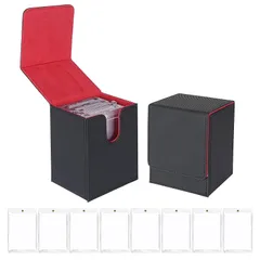 TAKOIKE マグネットローダー 用 ケース*1個 +マグネットローダー*8個 マグネットローダー 収納 トレカケース カード200枚収納 ポケカ デッキケース マグネットローダー UVカット スリーブ対応 カードケース トレカ カードケース ローダー  1