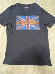 DEF Leppard デフ・レパード　1987年　US TOUR　tシャツ　Lサイズ　ブラック　ダメージ加工バンドTシャツ