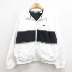 XL/古着 リーボック 長袖 ジャケット メンズ 90s ワンポイントロゴ ラグラン 白 ホワイト 25sep02 中古 アウター ジャンパー ブルゾンのサムネイル