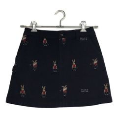 中古 レディース パーリーゲイツ PEARLY GATES スカート 0(S) 紺 ネイビー うさぎ柄 刺しゅう