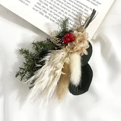 クリスマス限定.｡.:*☆ ドライフラワー ミニスワッグ01 /  Sサイズ花束 / ユーカリ×あじさい グリーン系 / プリザーブドフラワー ミニブーケ / 撮影小物 / フラワーギフト / ガーランド / フラワーインテリア