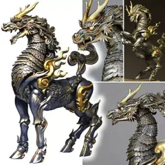 今月限定セールKT Project KT-001 タケヤ式自在置物麒麟鉄錆地調版 タケヤ式自在置物 KT-001 麒麟（きりん）鉄錆地調版｜KT