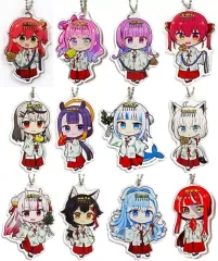 【中古】キーホルダー 全12種セット 「バーチャルYouTuber ホロライブ×神田祭＆アトレ秋葉原 ホロライブ神田祭2023 ちびキャラ トレーディング アクリルキーホルダー 巫女衣装ver.」