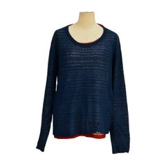 シップスジェットブルー SHIPS JET BLUE ニット Mサイズ ネイビー レディース s_z F-YA134