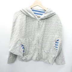 ◇ FRAPBOIS 裏地ボーダー柄 長袖 パーカー サイズ1 グレー レディース E  【1408060040742】のサムネイル
