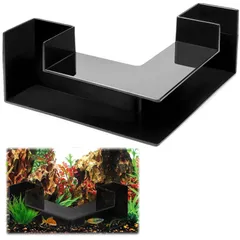 新品 水槽用地下トンネル コーナー水槽トンネル コーナー水槽洞窟 水槽用エビの隠れ家 金魚の隠れ家 エビの洞窟 小エビ小魚の生息地 クリスタルシェルターハウス 水槽装飾アクセサリー