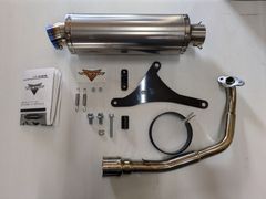 B品 Dio110 ディオ110 バイクマフラー 2BJ-JK03 8BJ-JK03 デュラ チタンソリッド マフラー スポーツタイプ バイク用品 バイク用 バイクパーツ フルエキ フルエキゾースト カスタム パーツ ドレスアップ 交換 社外品 説明書付