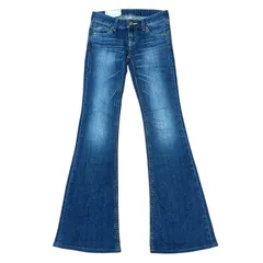 SLY ローライズ ベルボトム ブーツカットデニム インディゴ サイズ23 レディースXXS スライ 00s Y2K