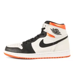 美品 NIKE ナイキ サイズ:27.5cm AIR JORDAN 1 RETRO HIGH OG ELECTRO ORANGE (555088-180) エアジョーダン1 レトロ ハイ ホワイト ブラック エレクトロオレンジ US9.5