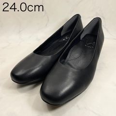 【新品 訳あり】イング　スクエアトゥパンプス　24.0㎝　黒