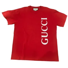 GUCCI　グッチ　Tシャツ　ロゴ　カットソー　コットン　赤　レッド　綿100％ Ｓサイズ 　メンズ　半袖のサムネイル