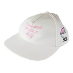 WIND AND SEA - WIND AND SEA×Malbon Golf キャップ 白×ピンク WIND AND SEA - WIND AND SEA×Malbon Golf キャップ 白×ピンク