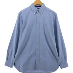 古着 ラルフローレン Ralph Lauren CLASSIC FIT 長袖 ボタンダウンシャツ メンズM相当/eaa551017