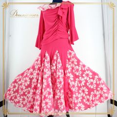 社交ダンス 衣装 スタンダード スカート ブラック系 スタンダードスカート 黒 赤 水玉 レッスン イチオク 伸縮 花柄 ドット柄 ロング ストレッチ バラ柄 フラワー 華やか 鮮やか 練習着 柔らかい レッド系 社交ダンス 衣装 スタンダード スカート ブラック系