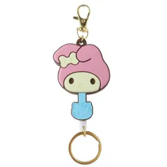 【メール便】マイメロディ キーリング ラバーキーリール サンリオキャラクターズチョコレート サンリオ バンダイ 鍵ホルダー キャラクター グッズ 