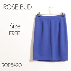 ★美品★ ROSE BUD ローズバッド スカート 膝丈 無地 タイト　台形のサムネイル