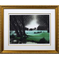 ジャック・デペルト「ジュネーブのゴルフ16番ホール」リトグラフ・限定品・直筆サイン入 レッドフラッグ 小竹美術 真作保証