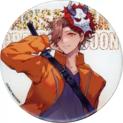 【中古】バッジ・ピンズ ありさか(等身) Crazy Raccoonホログラム缶バッジ 「Crazy Raccoon×GiGOキャンペーン」