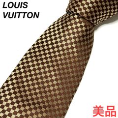 LOUIS VUITTON ルイヴィトン ネクタイ ダークブラウン 焦茶 すぐ届く/25SS】LouisVuitton ネクタイ 7cm 上品 (Louis Vuitton
