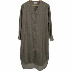 ジョンスメドレー JOHN SMEDLEY 細畝コーデュロイ ノーカラーシャツワンピース レディース 表記無 のサムネイル