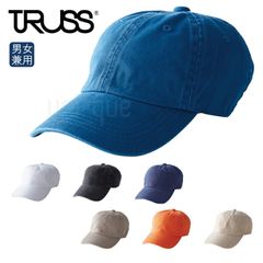 TRUSS ウォッシュドキャップ  無地 WCC-363 ユニフォーム おそろい スポーツ 学校祭 文化祭 男女兼用 シンプル 野球帽 カラバリ豊富 イベント プチプラ
