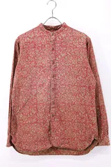 Used 90s POLO by Ralph Lauren Flower All Over Graphic Stand Collar Shirt Size M 古着