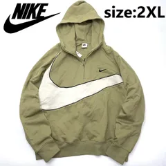 NIKE AS M NK SWOOSH FLC HZ HOODIE ナイキ スウッシュ フリース ハーフジップ L/S フーディ DX0567-276 size:2XL
