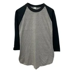 AORTOG 長袖 無地Tシャツ L グレー ブラック プルオーバー アメリカ製 ラグラン ロンT ロングTシャツ 古着卸 アメリカ仕入 a706-5890