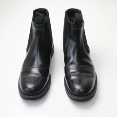 HYKE ハイク SIDE GORE BOOTS レザーサイドゴアブーツ 6.5E/ブラック シューズ ショート プレーン【2400013142120】のサムネイル